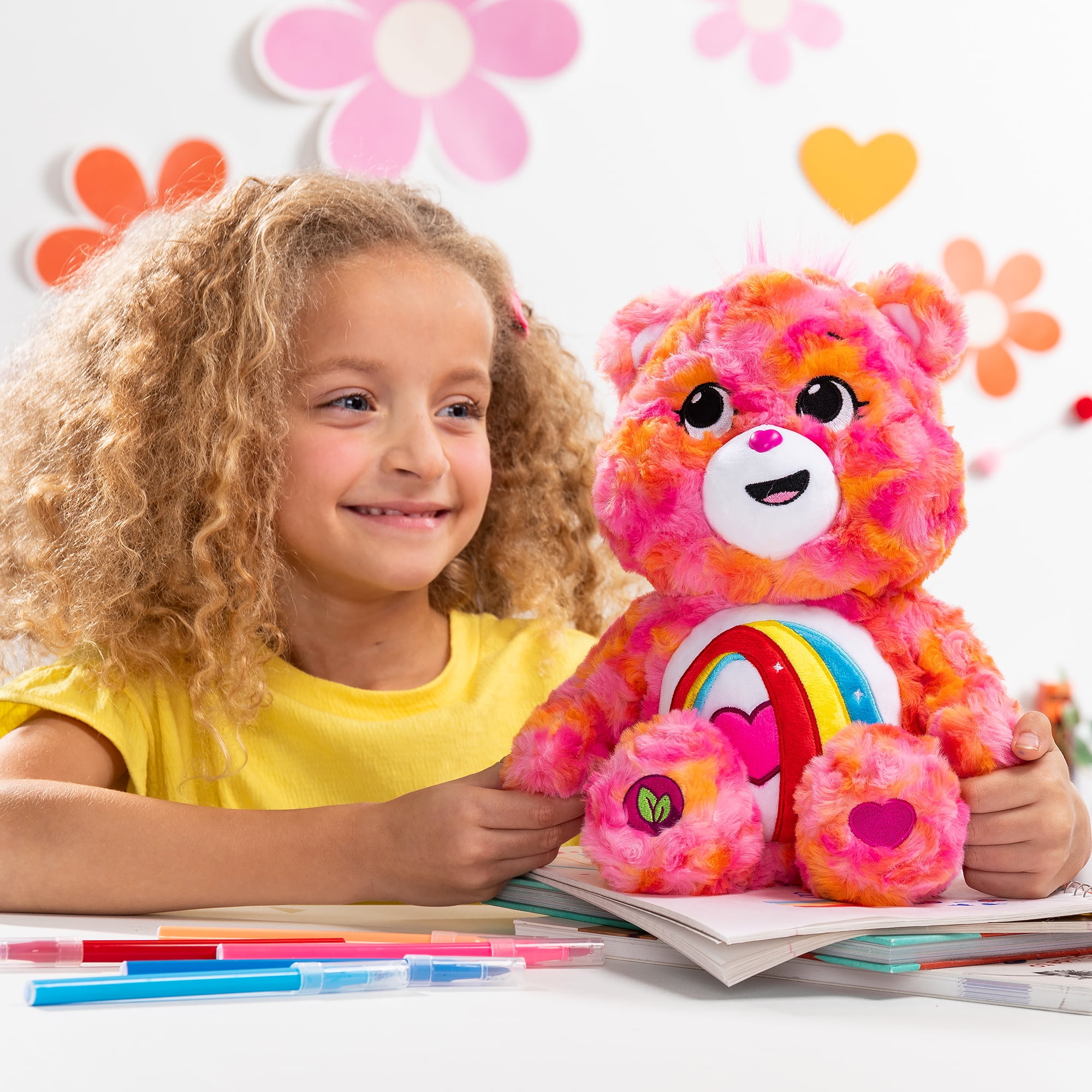 Bisounours Peluche moyenne Ours Joyeux Color Splash