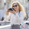 thumbnail image 1 of FONDOTIN Instant Camera Case 1Pc Blue Pink Pastel Retro Style for Action Camera Protection, 1 of 6
