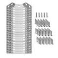 thumbnail image 1 of Stainless Steel Multifunctional Corner Three Sided Fixed Corner Brace Cabinet Trapezoidal Hanging Angle Hanging Layer Board Support Furniture Connecto, 1 of 1