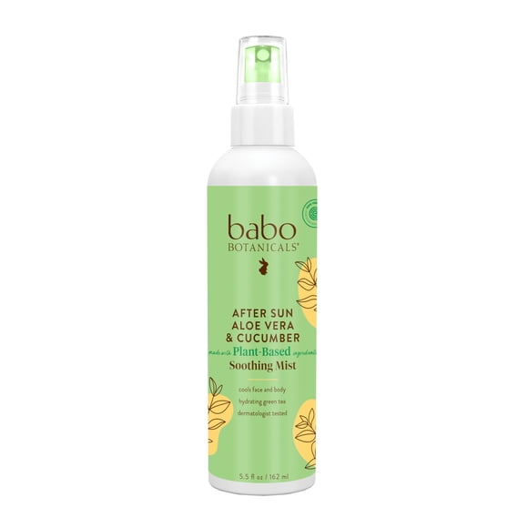 Bruma calmante para después del sol Babo Botanicals con aloe y pepino, 240 ml
