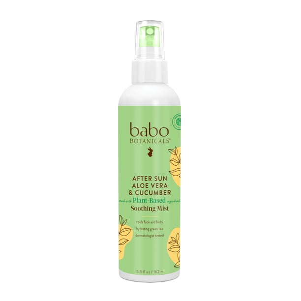 Bruma calmante para después del sol Babo Botanicals con aloe y pepino, 240 ml