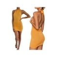 thumbnail image 6 of KOMOO Women Knitted Halter Dress Tied Neck Sleeveless Backless Slim Skirt Summer Beach Short Dress, 6 of 8