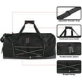 thumbnail image 2 of 26 Inch 60 Liter Weekender Overnight Duffel Shoulder Bag for Men, Women, Teens, Gym, Travel, Sports and Recreation in Black, 2 of 6