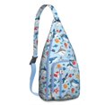 thumbnail image 1 of Abstract Shark Art Shoulder Bag - Mystical Sea Creature Design Sling Backpack (Water-Resistant & Stylish), 1 of 4