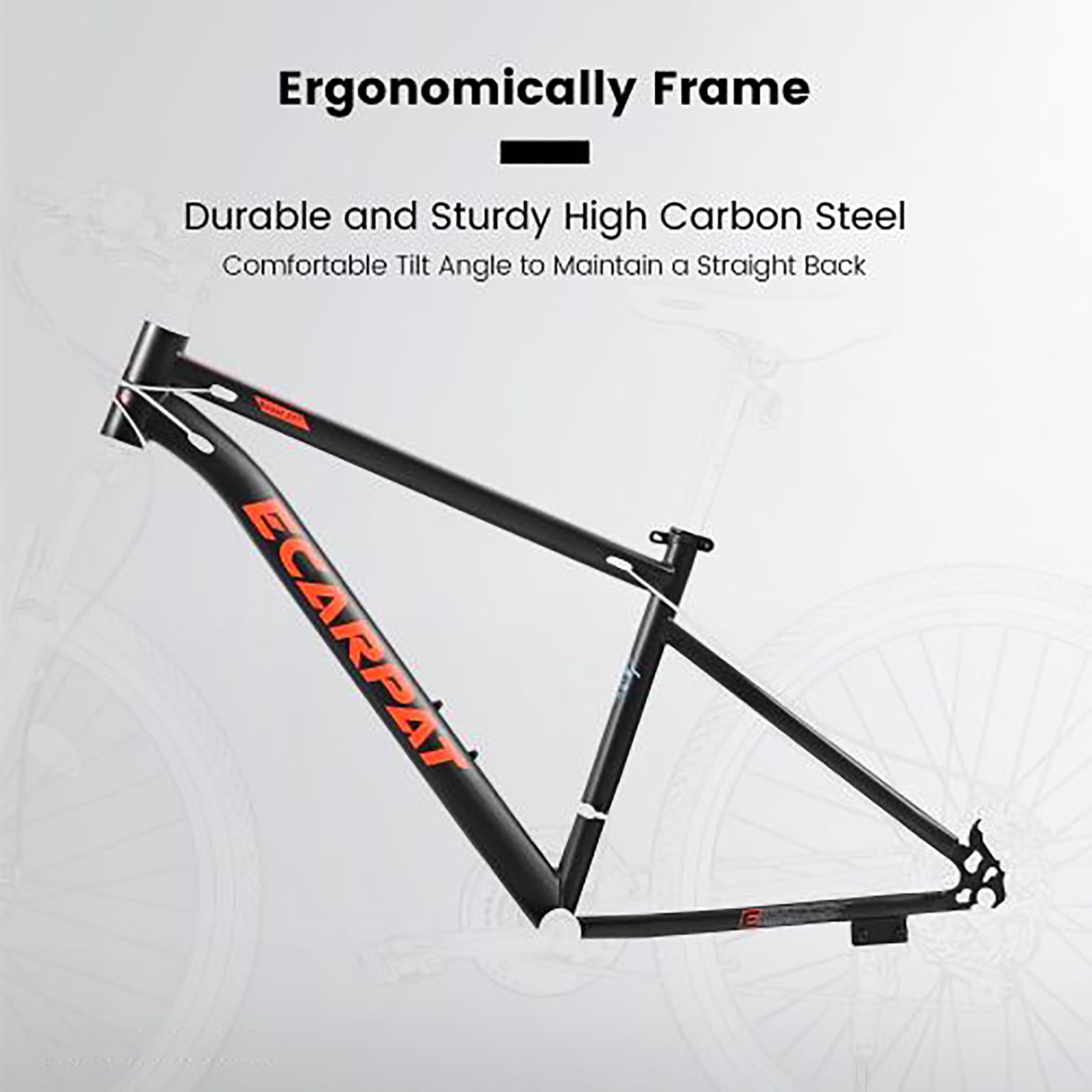 27.5 inch Mountain Bike for Adults, 21 Speed, Disc Brakes, High Carbon Steel Frame, Mountain Bike for Adlut Commuting and Outdoor Exploration, Black