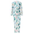 thumbnail image 5 of 2PCS Funny Family Christmas Pajamas Matching Sets – White Long Sleeve Top & Pants with Christmas Tree and Pine Print, Holiday Loungewear Sleepwear Outfit, Xmas PJs for Family & Adults, 5 of 6