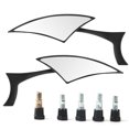 thumbnail image 2 of ANGGREK Motorcycle Rearview Mirrors,Motorcycle Side View Mirror,2Pcs Motorcycle Rearview Mirrors Handle Bar Rear Side View Glass Aluminium Alloy, 2 of 8