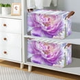 thumbnail image 6 of Ryvnso Peony Flower Storage Bins Large Basket Foldable Cube Toys Organizer with Handles 1 PC, 6 of 7