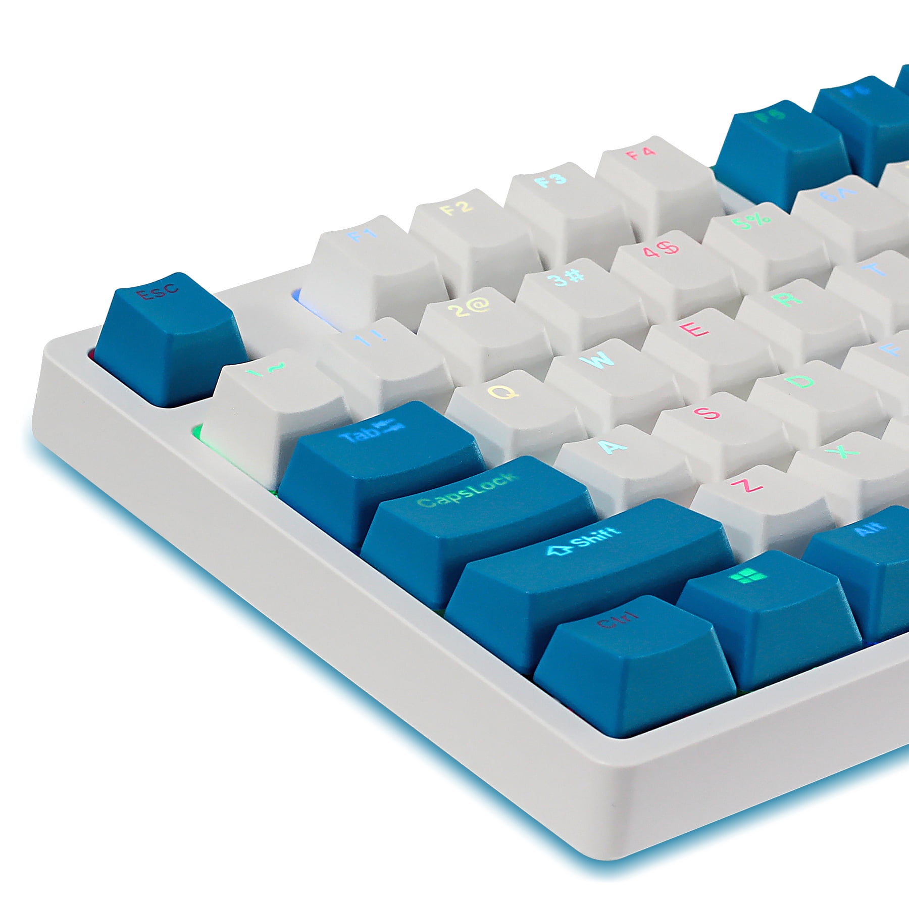 Hyssop PBT Keycaps OEM Profile Doubleshot Backlit Keyset Cherry MX for 61 87 108 MX Switches Mechanical Keyboard