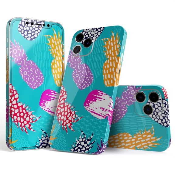 DesignSkinz Retro Summer Pineapple v1 Full-Body Skin Decal Wrap Cover for iPhone 16