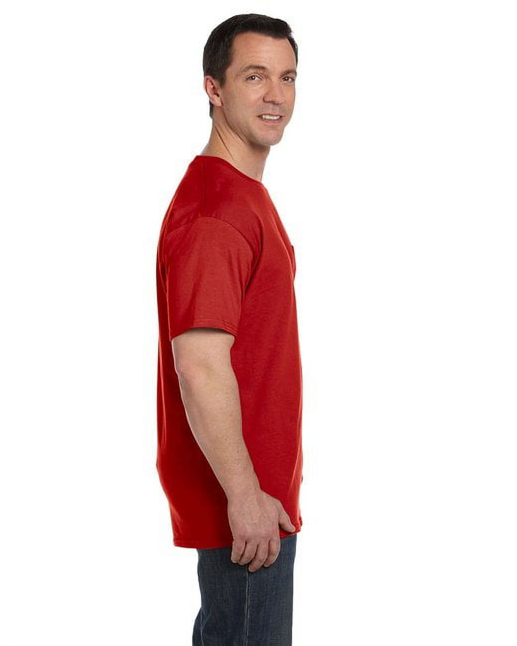 Hanes Men's Premium Beefy-T Short Sleeve T-Shirt With Pocket, Up to Size 3XL - image 3 of 6