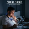 Glocusent LED Neck Book Light for Reading in Bed, Rechargeable Around