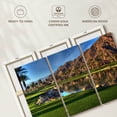 thumbnail image 6 of Elephant Stock Golf Course In Palm Springs Wall Art - Horizontal Multi Panel Canvas - Living Room Wall Decor - Sports Multi Panel - Brown And Green Decor - 33" x 20", 6 of 8