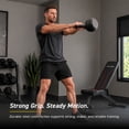 thumbnail image 2 of MotionGrey 15lb Cast Iron Kettlebell with Textured Non-Slip Grip Handle for Strength Training, Home Gym & Full Body Workout, 2 of 4