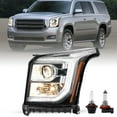 thumbnail image 6 of For 2015-2020 GMC Yukon w/ LED DRL Projector Headlamps Halogen Headlights 15-20, 6 of 8