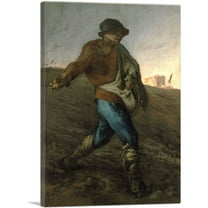 ARTCANVAS The Sower 1850 Canvas Art Print by Jean-Francois Millet - Size: 60" x 40" (0.75" Deep) (3-Piece)