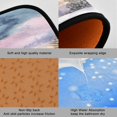 thumbnail image 2 of 2-Piece Kitchen Rugs Set Non-Slip Mats Carpet Floor for Kitchen, Bathroom (19.7"x27.6" & 19.7"x47.2") Watercolor Winter Landscape, 2 of 7