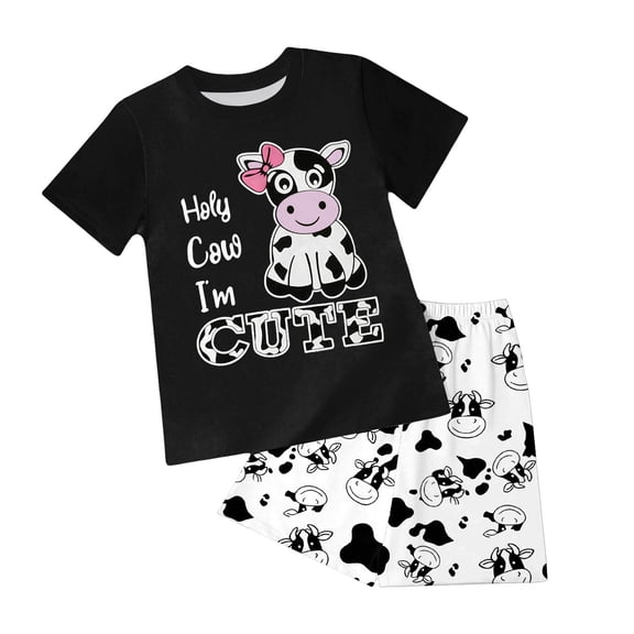TSHXS Toddler Boy Summer Outfits Size 6 Boys Clothes Boy Clothes Kids Boy'S Summer Outfits Shorts Sleeve Crewneck T Shirt Tops Tees Shorts Sets Boy'S
