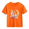 thumbnail image 6 of HADST Girls' Cute Print T-Shirts, Short Sleeve Crew Neck Casual Tops with Cartoon Graphic, Summer Tees for Daily Wear, 6 of 6