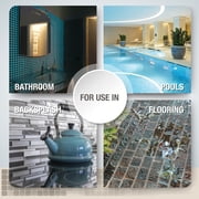 The Tile Doctor Starlike EVO - Litokol Glamour Epoxy Grout for Tile, Easy to Apply, Bathroom Pool Flooring Backspalsh Grout 2.5 kg - 5.5 lbs. - 340 Blue Denim