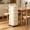 White d, variant on Cream Multi Drawer Rolling Plastic Storage Cart with Universal Wheels, Solid Hard Plastic Mobile Drawer Cabinet for Snack Sundries Bedroom Living Room Gap Home Organizer. S(14.57*11.8*8.7 in)