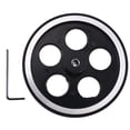 thumbnail image 2 of 300Mmx6Mm Industrial Aluminum Rubber Measuring Encoder Meter Wheel for Industrial Encoder, 2 of 9