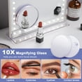 thumbnail image 5 of Fenchilin 9''x12'' Vanity Makeup Mirror with Lights Tabletop White, 5 of 10
