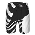 thumbnail image 3 of Cauagu Abstract Monochrome Profile Print Men's Swim Trunks,Hawaiian Bathing Suit Swimsuits Beach Shorts with Pockets for Men Quick Dry Swimming Board Shorts-X-Large, 3 of 6