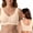Beige, variant on Bras for Women Older Front Closure Button Wireless Shaping Senior Push Up Full Coverage Comfortable Bra