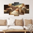 thumbnail image 2 of ZHONGYUTONG 5 Panel Christmas Canvas Wall Art Large Nativity Scene Picture Holy Family Wall Decor Christian Living Room Home Church Decor Framed (8x14inx2pcs 8x18inx2pcs 8x22inx1pcs), 2 of 4