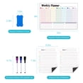 thumbnail image 6 of VUSIGN Magnetic Whiteboard,Dry Erase Calendar Board for Fridge,Weekly Planner Whiteboard,Grocery List and Notepad for Refrigerator, 6 of 7