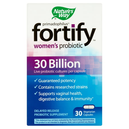 Nature's Way Fortify femmes probiotique libération retardée Supplément probiotique capsules végétariennes, 30 count