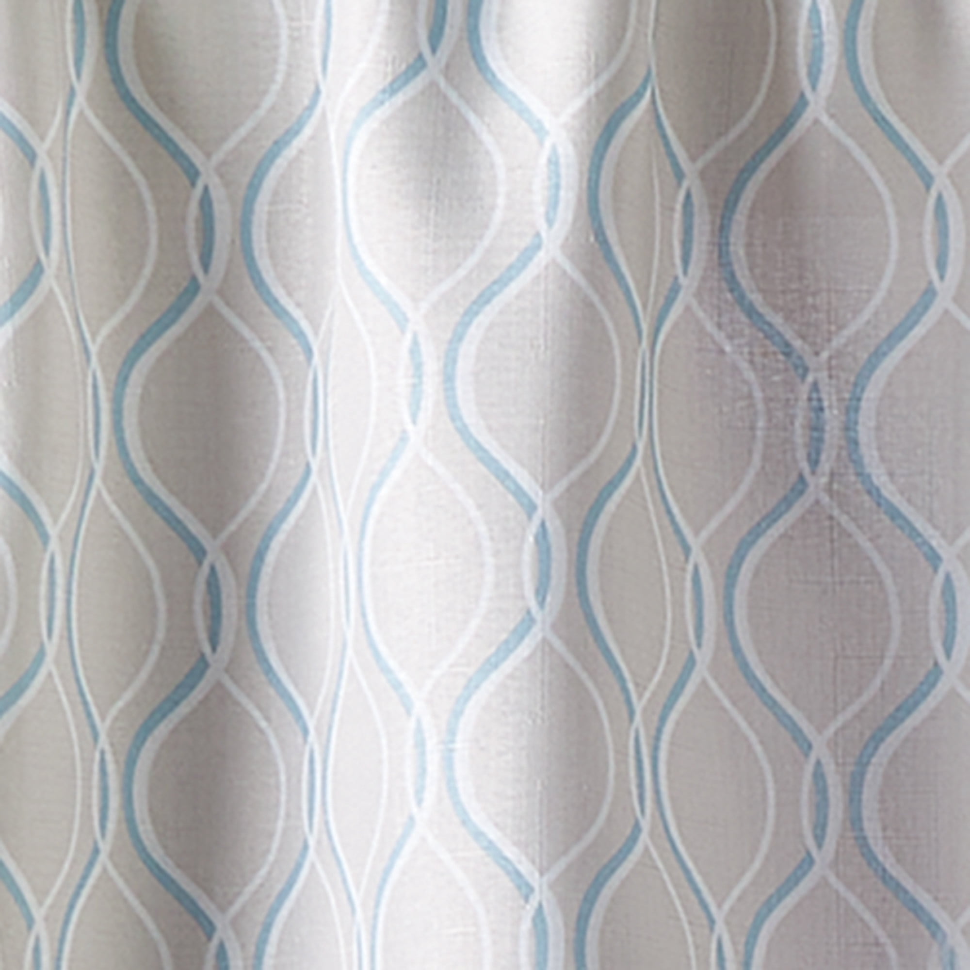 Curtainworks Morocco Swag Pair, Aqua, 100% Polyester, 58"W x 14"L, Adult