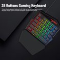 thumbnail image 4 of Teclado para juegos de 35 botones Teclado mecánico y kit de mouse Retroiluminación, 4 of 8