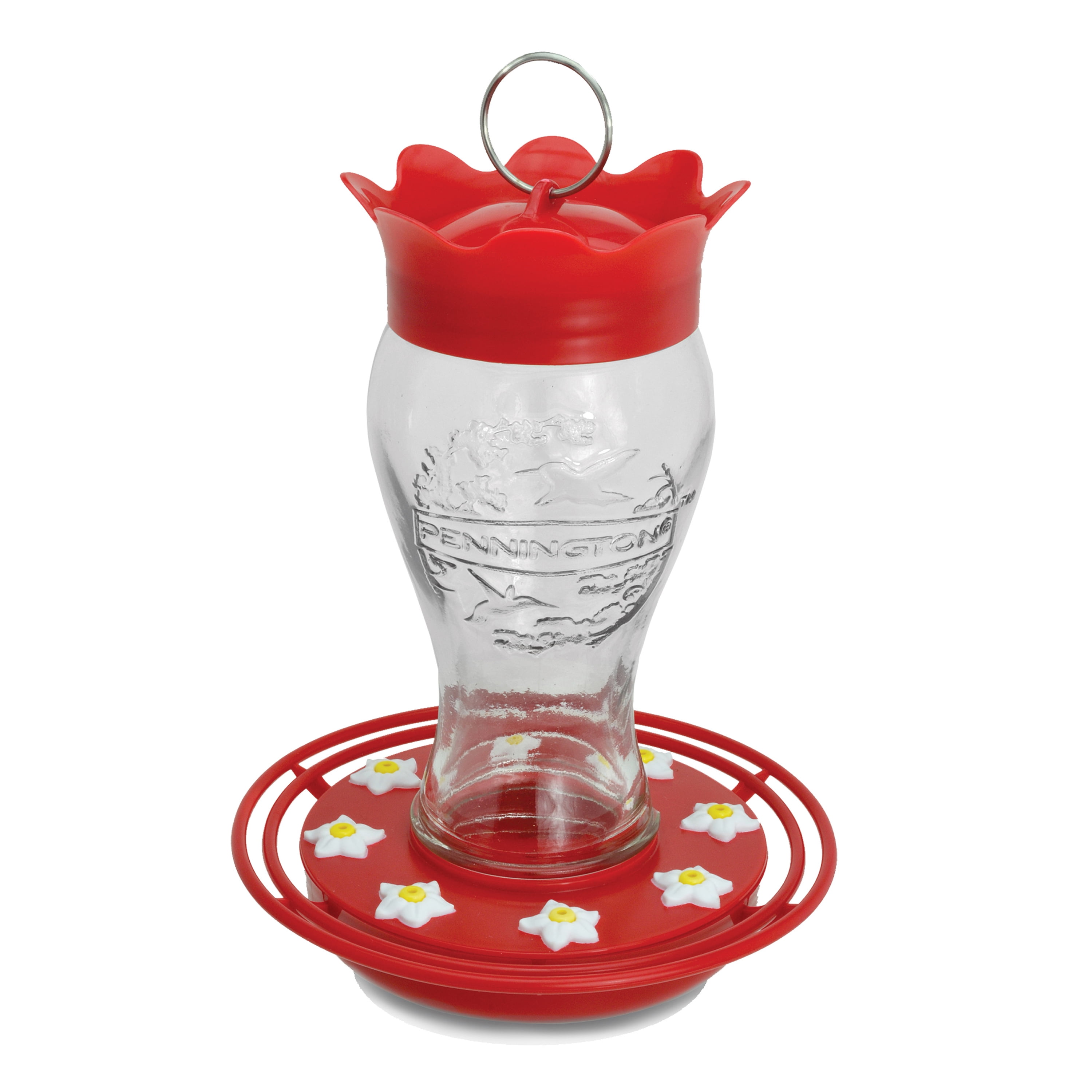 Pennington 32 Oz Decorative Glass Hummingbird Feeder Shelly Lighting