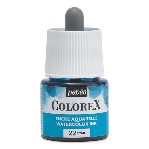 Pebeo Colorex Inks - Cyan, 45 ml