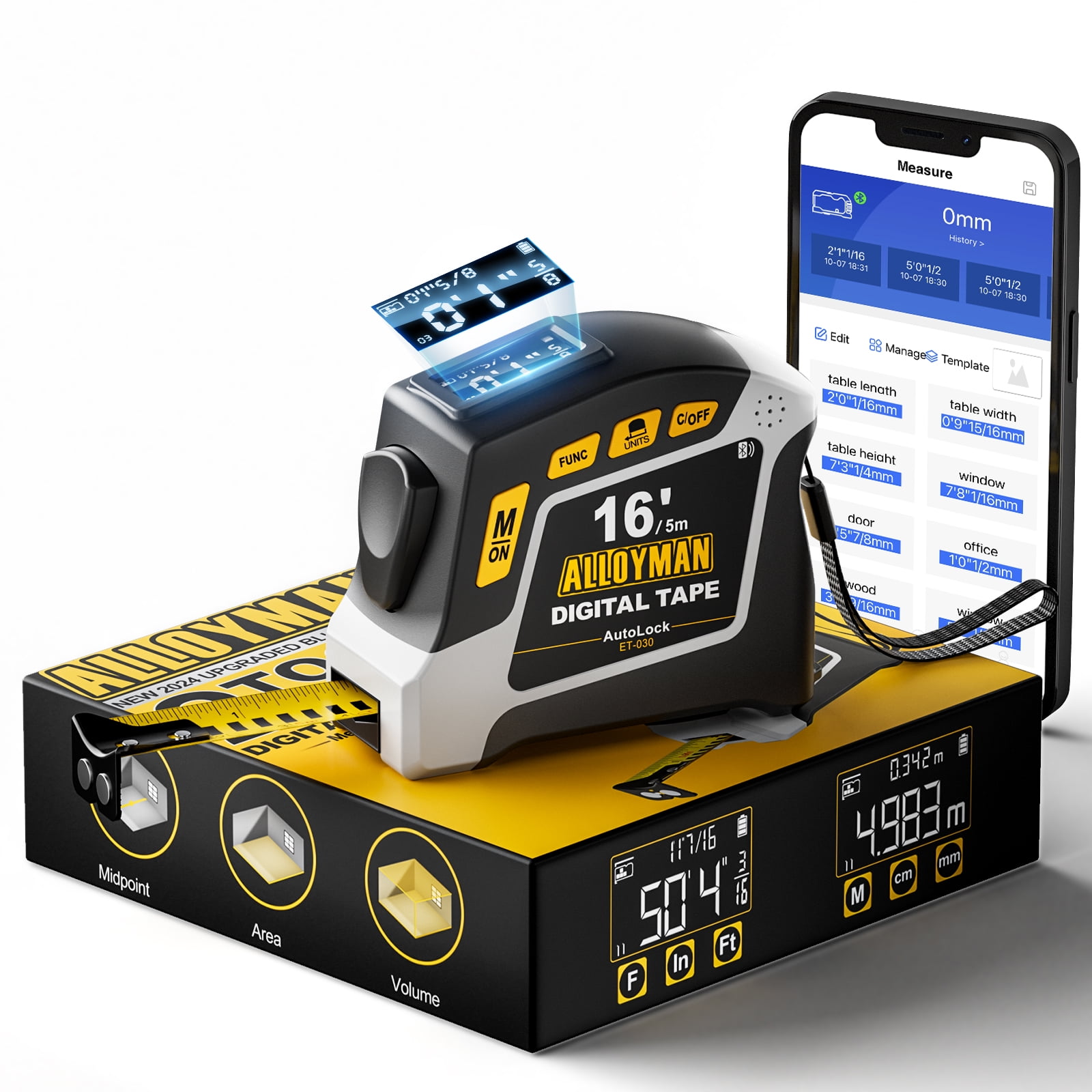 PREXISO PLT15 2-in-1 Laser And Tape Measure - Foto 8