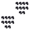 thumbnail image 3 of Soidarity 10 piezas Cable de bicicleta C Clips Fijación Abrazaderas Fijador para bicicletas Púrpura Negro 2piezas, 3 of 6