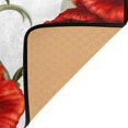 thumbnail image 4 of Red Flowers and Birds Soft Polyester Area Rug 60''x39'', Non Slip, Memory Foam, Water Absorbent, 4 of 7