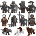 thumbnail image 1 of Set de 11 Figuras de Bloques de Construcción Medievales, Unidades de Caballería Orca, Juguete de Montaje para Niños, 1 of 10