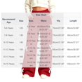 thumbnail image 3 of HAOTAGS Girls Wide Leg Sweatpants, Lace Trim Bow Casual Pants with Pockets, 3 of 7