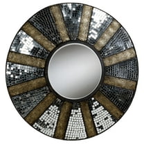 Brylee Mirrored Metal Wall Sculpture Clear