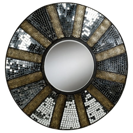 Brylee Mirrored Metal Wall Sculpture Clear