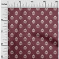 thumbnail image 1 of oneOone Cotton Poplin Maroon Fabric Block Sewing Material Print Fabric By The Yard 56 Inch Wide, 1 of 1