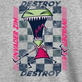 thumbnail image 3 of Invader ZIM - Checkered Board with GIR - Destroy - Toddler And Youth Short Sleeve Graphic T-Shirt, 3 of 5