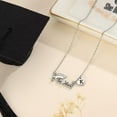 thumbnail image 6 of Graduation Gifts for Her - Silver CZ Class of 2025 Graduation Necklace Graduation Cap Pendant Necklace Heart Initial Necklace College Graduation Gifts for Her 2025, 6 of 6