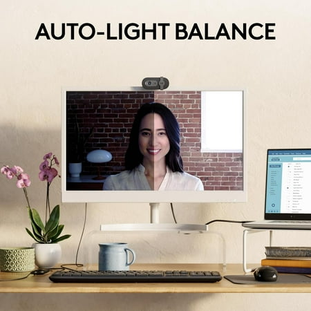 Logitech Brio 101 Full HD 1080p Webcam Made for Meetings and Works for Streaming