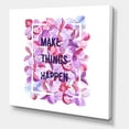 thumbnail image 3 of Designart ' Make Things Happen On Purple Flowers ' Traditional Canvas Wall Art Print, 3 of 4