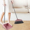 thumbnail image 7 of JeashCHAT Clearance Broom and Dustpan Set for Floor Cleaning, Stand Up Long Handle Broom and Comb Teeth Dustpan Combo, Ideal for Dog Cat Pets Home Use, Indoor Outdoor Sweeping, Pink, 7 of 7