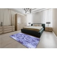 thumbnail image 4 of Ahgly Company Indoor Rectangle Patterned Slate Blue Area Rugs, 7' x 9', 4 of 6